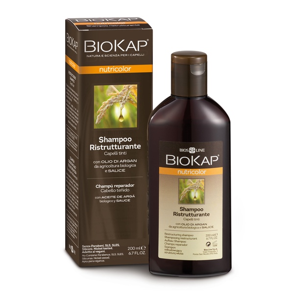 Bios Line BioKap Nutricolor відновлюючий шампунь 200 мл NS011 фото